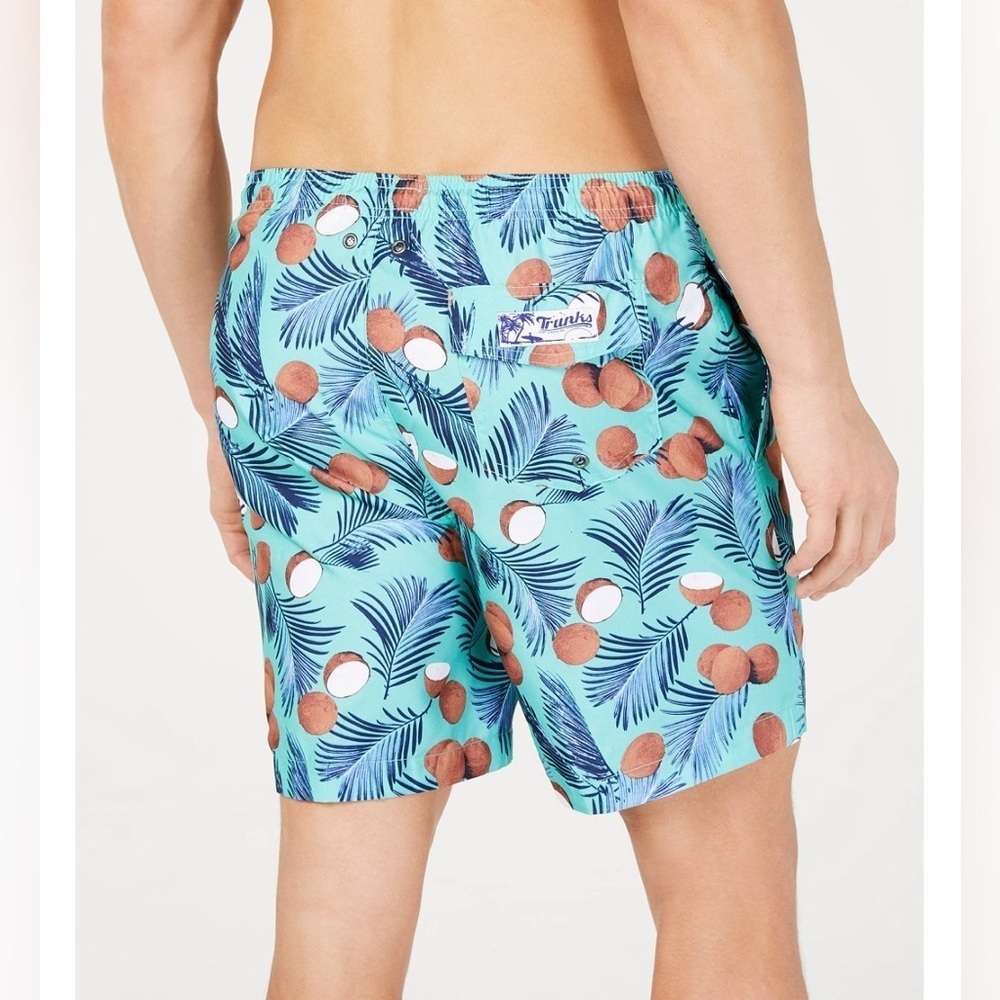Trunks Surf & Swim Co. Men's Coconut-Print 6" Volley Swimming Trunks - Picture 2 of 9